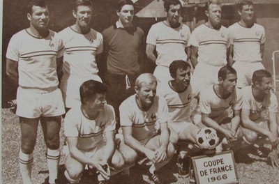 coupe de france de foot  finaliste 1966 strasbourg R C 