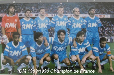 Huard, Amoros, Roche, Sauzee, Germain, Mozer, Tigana, Thys, Micciche, Waddle, Papin